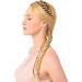 Gledola Messy Synthetic Hair Braided Headband Classic Chunky Wide Plaited Headband for Women Girl Beauty (Chocolate) - Buy Online on GoSupps.com