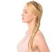 Gledola Messy Synthetic Hair Braided Headband - Classic Chunky Wide Hair Accessory for Effortless Style (Tonbank) | International Shipping Available - Buy Online on GoSupps.com