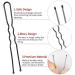 200 U-Shaped Hairpins - 5cm & 6cm Brown Metal Bobby Pins with Storage Box for Women & Girls - Ideal for Hair Styling - International Shipping Available - Buy Online on GoSupps.com
