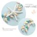 Brishow Starfish Bride Wedding Hair Vine - Shell Bridal Headpiece for Beach Wedding - Women and Girls Hair Accessories - Buy Online on GoSupps.com