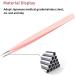 FADLASH Fiber Tip Straight Tweezer - Pink Eyelash Extension Tool for Isolating & Picking Up Single Lashes - Buy Online on GoSupps.com