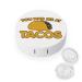 You Had Me at Taco Cute Contact Lens Case Travel Portable Round Contact Storage Box Kit with Mirror for Daily Outdoor