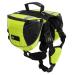 Saddle bag Hundred backpack for medium large dogs pack bags backpack for traveling training reflective waterproof adjustable cable post with handle (green L (dog 28kg - 40kg) green L (dog 28kg - 40kg - 40kg
