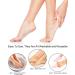 Buy 2 Pairs Silicone Moisturizing Glove Socks Set | Anti-Slip Gel Socks for Softening Dry Cracked Skin | Women’s Spa Pedicure Foot Care (White - Buy Online on GoSupps.com