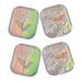ULTECHNOVO 4pcs Color Mini Case Solution Bottle Tweezer Remover Tweezer Holder Container Girls Delicate Plastic