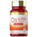 Carlyle Chewable Vitamin D3 6000 IU Tablets | 180 Count | Natural Berry Flavor | Vegetarian Non-GMO and Gluten Free