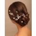 Chargances 7 Pieces Bridal Pearl Bobby Hair Pins Wedding Crystal Beaded Hair Pins Elegant Pearl Wedding Hair Accessories for Women and Girls (Gold) - Buy Online on GoSupps.com