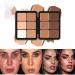 12 Colors Concealer Palette,Cream Blush Palette,Blusher Palette Waterproof Concealer Cream,Creamy Blush Palette Blush cream cover Long Lasting Rouge Cream Makeup Palette (Concealer)