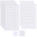 Clear Self Adhesive Dots  Clear Double Sided Stickers Include Square and Round Adhesive Stickers  No Traces Sticky Sticker Double Sided Tape for Classroom Office Home Wall Tile Decoration (280 Pieces)