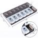 ADBEIS Weekly Pill Organizer 2 Times a Day | 7 Day AM PM Pill Box with Push Button Design - White and Black - Buy Online on GoSupps.com