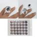 Buy Lurrose 300-Piece Disposable Eyelash Glue Holder Palette - Waterproof Adhesive Sticker Pad for Eyelash Extensions - International Shipping Available - Buy Online on GoSupps.com