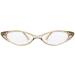 Pop Fashionwear Rhinestone Cat Eye Reading Glasses R223 - Colorful Crystal Light Brown 2.50 | International Shipping Available - Buy Online on GoSupps.com
