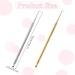 Lash Lift Tool Kit - 2 Pieces Stainless Steel Professional Supplies for Lash Lift and Tint - Metal Rods with Separator Comb - Gold & Silver - Buy Online on GoSupps.com