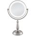Zadro 11 Makeup Mirror with Lights and Magnification Dimmable Touch LED Lighted Makeup Mirror with Magnification 12X/1X Satin Nickel