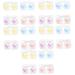 Gatuida pack with 20 pieces of contact lens container eye solution travel set for contact lenses contact lens boxes holder for cosmetic lenses invisible make-up mirror-case travel size travel