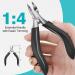 RONAVO Ingrown Toenail Treatment Set - Heavy Duty Nail Clippers for Thick Nails - Professional Toe Nail Clippers for Men & Elderly - Large Toenail Scissors for Ingrown Nails - Black - Buy Online on GoSupps.com