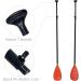 BORUIMA SUP Paddle - Adjustable 3-Piece Floating Alloy Shaft, Nylon Blade, Lightweight Stand-up Paddle Board Oar - Red (65.7-85.4 inches) - Buy Online on GoSupps.com