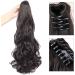 Ponytail Extension Claw Clip Ponytail Extension Curly Ponytail Extension Hair Extensions Ponytail Long Wavy Hair Extensions Curly Wave Claw Clip Ponytail Hairpiece Natural Black - Buy Online on GoSupps.com