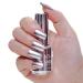 Metal Nail Polish Mirror Effect Quick Drying Metallic Effect Nail Art Polish Gel Nail Polish Silvery Nail Varnish Chrome Nail Art Polish No UV(Silvery)