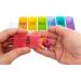 Weekly Pill Organizer - 7 Day Rainbow Detachable Medicine Box for Vitamins & Supplements - International Shipping Available - Buy Online on GoSupps.com