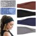 6 colors headband women sport - hair straps women elastic hair band headbands for sports running yoga welding tape hair band headband 9.5 inch sports headband women men for big head