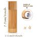 Buy 4 Refillable Bamboo Lipstick Tubes - Eco-Friendly Containers for DIY Lip Balm & Care Cream - Buy Online on GoSupps.com