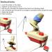 Yarn Ball Winder Kit with Accessories - Hand-Operated Swift Fiber String Wool Winder Machine for Family | Includes 4 Pompom Makers, 10 Knitting Stitch Markers, Needles, and Scissors - Buy Online on GoSupps.com