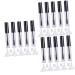 PLAFOPE 15 Pcs Eyelash Brush Tube Empty Lash Tube Empty Mascara Bottle Empty Tube with Inner Plug Black