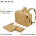 Stokke Xplory X Wrap Pocket - Versatile Shoulder Bag & Backpack Includes Foldable Diaper Pad UPF 50+ Water-Repellent Easy to Clean - Golden Yellow - Buy Online on GoSupps.com