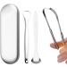 Buy Tongue Brush & Cleaner Set | Improve Dental Health & Fresh Breath | U-Shaped Tongue Scraper for Adults & Children - Silver 3-Piece Set - Buy Online on GoSupps.com