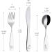 Exzact Children's Stainless Steel Cutlery Set - 12-Piece Dishwasher-Safe Dinosaur Engraved Forks Knives & Spoons - Buy Online on GoSupps.com