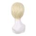 Shop MapofBeauty 10 inch Short Curly Men's Wig (Light Gold) - International Shipping Available - Buy Online on GoSupps.com
