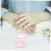 WOFASHPURET Nail Art Brush Cup Crystal Glass Gaiwan Pink Square 5.70X5.40X5.40CM Pink - Buy Online on GoSupps.com