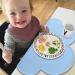 2 PCS Kids Non-Slip Silicone Cloud Placemats - Heat Resistant Baby Feeding Plates | Portable & Travel-Friendly Tableware for Toddlers & Infants - Light Blue - Buy Online on GoSupps.com