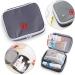 Easy Carry Mini Medicine Container - Travel-Friendly Multi-Pocket Design - 13x10x4cm - Gray - Buy Online on GoSupps.com
