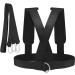 Weight Bearing Shoulder Strap & Resistance Bands | Adjustable Padded Fitness Harness for Effective Workout & Tire Pulling - Buy Online on GoSupps.com