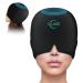 Qlike cooling cap migraine cap gel stretchy cooling pads headache relief migraine mask cooling cap cooling packs cold warm compress for migraines stress relief swollen eyes