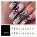 24Pcs/Set Press On Nails Halloween 3D Dark Spider Water Diamond Relief Long False Nails Acrylic Fake Nails Full Cover Nails Tips Artificial Finger Manicure Press on nails for Women and Girls - Buy Online on GoSupps.com