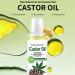 Organic Castor Oil for Hair Growth and Skin Moisturization | Cold Pressed, Natural Serum for Eyelashes, Eyebrows, and Beard - Buy Online on GoSupps.com