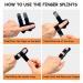 LICQIC Finger Splint Support - Finger Straightener for Broken & Arthritis Pain Relief - 2 Pcs Middle Finger Splint - Buy Online on GoSupps.com
