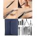Pedicure Tool Set Nail Clipper Set High Hardness Pedicure Knife Set Good Toughness Stainless Steel for Nail File Will Polish and Trim Nail Edge for Home Salon