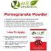 Buy Organic Pure Pomegranate Peel Powder for Skin & Face - 100g | International Shipping Available - Buy Online on GoSupps.com