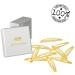 HAARallerliebst Oval Hair Clips - 10 Shiny Gold Clips (6 cm) with White Storage Box | International Shipping Available - Buy Online on GoSupps.com