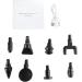 High-Frequency Black Body Massager with 8 Silicone Heads - Deep Tissue Relief for Sore Muscles - International Shipping Available - Buy Online on GoSupps.com