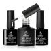 Beetles Gel Nail Polish Base & Matte Top Coat Set - Long Lasting Shine Effect 15ml Black Gel Polish - Buy Online on GoSupps.com