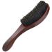 Hrippy beard brush wild boar bristle hair brush professional facial shaving brush for men mustache-cleaning hairdressing salon tool brown