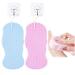 2PCS Super Soft Exfoliating Bath Sponge Exfoliating Bath Sponge with Sticky Hook Shower Sponge for Adults Children and Pregnant Women(Blue+Pink)