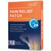 WILD+ Back Pain Patches Large - 12 Patches  Maximum Strength | Fast Acting | Long Lasting | Knee Patches for Pain Relief Back Pain  Shoulder Pain  Knees  Neck  Joint Pain