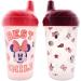 Disney Minnie Mouse Sipper Cup Set for Kids - 2 Leak-Proof Spill-Proof Sippy Cups with Minnie Stickers - Buy Online on GoSupps.com