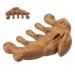 GFRGFH Sandalwood Massage Comb with Wide Teeth for Head and Scalp Animal Gua Sha Comb for Neck and Back
